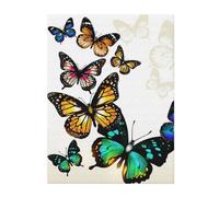 FZGGWYHL Beautiful butterfly printed Flannel Blanket throw blanket