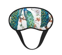 FZGGWYHL Beautiful Peacock Flowers Printed Blackout Sleep Mask Aid Eye Mask Travelling Sleep Eye Mask