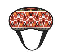 FZGGWYHL Bohemian Feather Printed Blackout Sleep Mask Aid Eye Mask Travelling Sleep Eye Mask