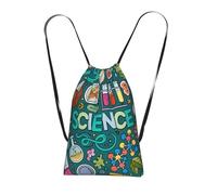 FZGGWYHL Cartoon Science Theme printed Storage bag with a drawstring backpack sports bag