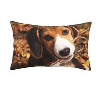 FZGGWYHL Cute Beagle printed Pillow Case Decorative pillowcover Rectangular cushion cover