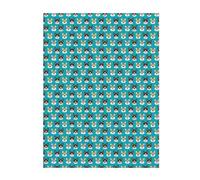 FZGGWYHL Cute Corgi Glasses and Mustaches printed Flannel Blanket throw blanket