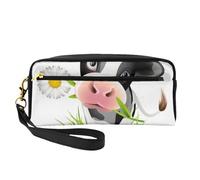 FZGGWYHL Cute Cow Printed Pencil Case Small Makeup Bag Portable Storage Bag