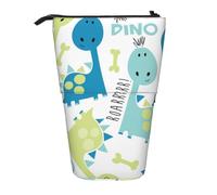 FZGGWYHL Cute Dinosaur Printed Pencil Telescopic Portable Stationery Pouch Storage Bag
