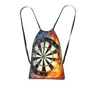 FZGGWYHL Dart Board printed Storage bag with a drawstring backpack sports bag