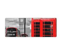 FZGGWYHL England Uk Retro London Telephone Printed Mouse Pad Desktop Protection Pad Keyboard Pad