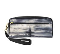 FZGGWYHL Giant Nuclear Ship Printed Pencil Case Small Makeup Bag Portable Storage Bag