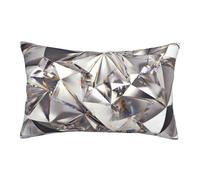 FZGGWYHL Glitter Abstract Diamond Crystal Pattern printed Pillow Case Decorative pillowcover Rectangular cushion cover