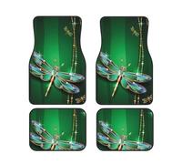 FZGGWYHL jewel dragonfly printed Car Floor Mats 4-Piece Set Universal Car Floor Mats