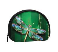 FZGGWYHL Jewel Dragonfly Printed Shell Storage Bag Mini Storage Pouch Coin Purse