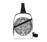 FZGGWYHL Mayan Calendar End of The World printed Chest package diagonally Crossbody Bag