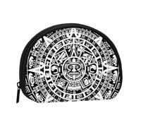 FZGGWYHL Mayan Calendar End of The World Printed Shell Storage Bag Mini Storage Pouch Coin Purse