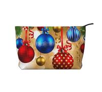 FZGGWYHL Merry Christmas Printed Corduroy Makeup Bag Daily Storage Bag