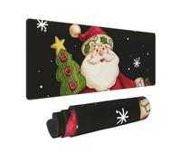 FZGGWYHL Merry Christmas Printed Mouse Pad 11.8x31.5 In Keyboard Mat Desktop Pad