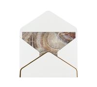 FZGGWYHL Onyx Stone Pale Blue printed greeting card with envelope Decorative greeting card