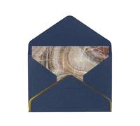 FZGGWYHL Onyx Stone Pale Blue printed greeting card with envelope Decorative greeting card