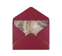 FZGGWYHL Onyx Stone Pale Blue printed greeting card with envelope Decorative greeting card
