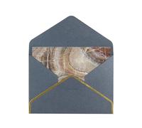 FZGGWYHL Onyx Stone Pale Blue printed greeting card with envelope Decorative greeting card