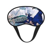 FZGGWYHL Peacock Floral Printed Blackout Sleep Mask Aid Eye Mask Travelling Sleep Eye Mask