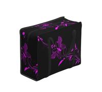 FZGGWYHL purple and black butterfly printed Portable shopping storage bag Handheld luggage bag Travel Bag