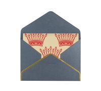 FZGGWYHL red crown printed greeting card with envelope Decorative greeting card