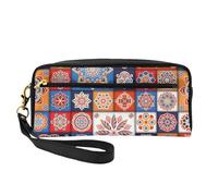 FZGGWYHL Retro flowwer Printed Pencil Case Small Makeup Bag Portable Storage Bag