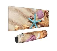 FZGGWYHL Shells On The Beach Printed Mouse Pad 11.8x31.5 In Keyboard Mat Desktop Pad