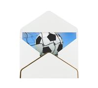 FZGGWYHL Soccer Network printed greeting card with envelope Decorative greeting card