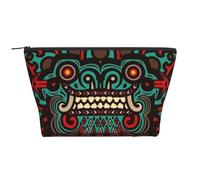 FZGGWYHL Sugar and Skulls Day of The Dead Dragon Totem Printed Daily Storage Bag Travel Toiletry Bag Cosmetic Bag