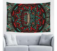 FZGGWYHL Sugar and Skulls Day of the Dead Dragon Totem tapestry 60x40in Wall Hanging Aesthetic Tapestry