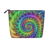 FZGGWYHL Tie Dye Printed Fake Hemp Makeup Bag Daily Storage Bag
