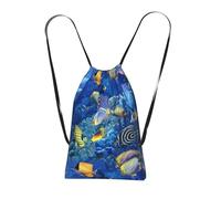 FZGGWYHL Tropical Fishes printed Storage bag with a drawstring backpack sports bag
