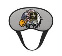 FZGGWYHL US Army Cool American Flag Eagle Printed Blackout Sleep Mask Aid Eye Mask Travelling Sleep Eye Mask
