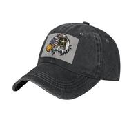 FZGGWYHL US Army Cool American Flag Eagle Printed Casquette Adjustable Baseball Cap Adult Headwear Black
