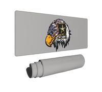 FZGGWYHL Us Army Cool American Flag Eagle Printed Mouse Pad 11.8x31.5 In Keyboard Mat Desktop Pad