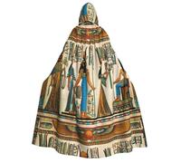 FZGGWYHL women in ancient egypt printed Adult Hooded Cloak Long Cape Halloween Hooded Cape