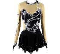 FZHQNZJF A,M, Ice Figure Skating Dress Girls' Rhythmic Gymnastics Leotards Handmade Ballet Dance Performance Clothing