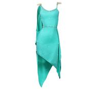 FZHQNZJF Ballroom dance dresses Backless Salsa Dance Costume for Women Suspenders Latin Dancing Performance Clothing,B,L