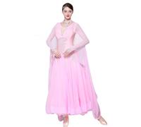FZHQNZJF Women's Ballroom Dance Dress Great Swing Waltz Flamenco Performance Costume Professional Tango Competition Outfit,D,3XL