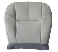 FZJDSD Gray Driver or Passenger Side Bottom Replacement Leather Seat Cover Compatible with Chevy GMC Tahoe Suburban Avalanche Yukon Silverado Sierra 2007 2008 2009 2010 2011 2012 2013 2014