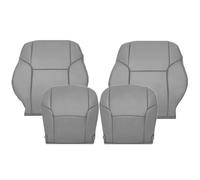 FZJDSD Gray Driver & Passenger Side Bottom & Top Lean Back Leather Replacement Seat Covers Compatible with Toyota 4Runner 2003 2004 2005 2006 2007 2008 2009