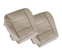 FZJDSD Ivory Tan Driver & Passenger Bottom Leather Seat Cover Compatible with Toyota Land Cruiser 1998 1999 2000 2001 2002 2003 2004 2005 2006 2007