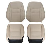 FZJDSD Light Tan Driver & Passenger Side Bottom & Top Lean Back Leather Replacement Seat Cover Compatible with Honda Accord 2013 2014 2015 2016 2017