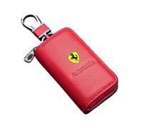 FZKUDZLD Car Keychain Key Shells for Ferrari 296 2021-2025,Key Fob Cover Protector Replacement Rotatable Anti Lost Fashion Car Accessories,D