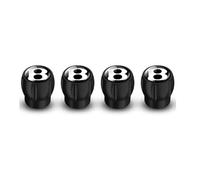 FZKUDZLD Car Tyre Valve Caps for Bentley Bentayga4.0 2017-2025,Car Tire Caps Tire Stem Dust Caps Replacement Accessories,Black