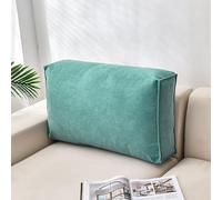 FZKun Couch Back Cushions Pillows - Large Sofa Back Cushions Headboard Pillows Throw Pillows Waist Cushion Comfort Reading Pillow Lumbar Support Pillow (31 * 18 * 5 inch,Dark Green)