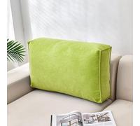 FZKun Couch Back Cushions Pillows - Large Sofa Back Cushions Headboard Pillows Throw Pillows Waist Cushion Comfort Reading Pillow Lumbar Support Pillow (24 * 18 * 5 inch,Green)