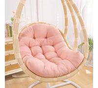 FZKun Egg Chair Cushion Replacement, Hanging Basket Seat Cushion Chair Pad, Thick Blush Pink Hammock Swing Chair Cushion (Light Pink)