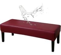 FZKun PU Leather Dining Bench Cover, Stretch Waterproof Upholstered Bench Slipcover Rectangle Stain Resistant Spill Proof Bench Seat Protector Cover for Bedroom Kitchen (100 * 40 * 30cm,#8)