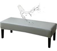 FZKun PU Leather Dining Bench Cover, Stretch Waterproof Upholstered Bench Slipcover Rectangle Stain Resistant Spill Proof Bench Seat Protector Cover for Bedroom Kitchen (150 * 40 * 30cm,#7)